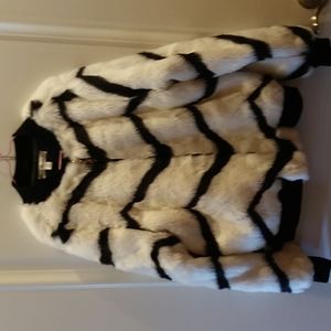 Say What? faux fur bomber jacket size S